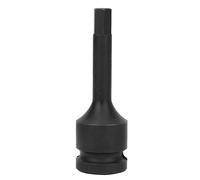 Douille hexagonale 1/2 pouce 42 Chrome molybdène, clé à chocs robuste, adaptateur de douille pour mécaniciens professionnels et amateurs de bricolage, système métrique, traitement (Douille tournevis