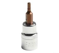 Douille hexagonale 3/8" et pour embout Torx pour H3-H10 et T10-T55, acier au chrome vanadium, longueur 47 mm, pièce unique (H3)