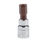 Douille hexagonale 3/8" et pour embout Torx pour H3-H10 et T10-T55, acier au chrome vanadium, longueur 47 mm, pièce unique (H10)