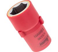 Douille hexagonale VDE ∙ V3336 ∙ 1/2 pouce (12,5 mm) carré creux ∙ profil hexagonal extérieur ∙ SW 19 mm