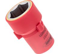Douille hexagonale VDE ∙ V3337 ∙ 1/2 pouce (12,5 mm) carré creux ∙ Profil hexagonal extérieur ∙ SW 22 mm