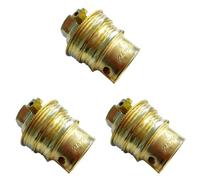 Douille laiton B22 double bague (Lot de 3)