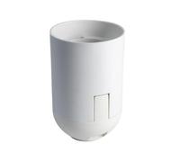 Douille lisse E27 blanche, plastique PET recyclé - Tibelec