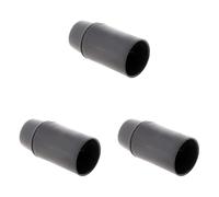 Douille lisse sans bague E14 - noir - Zenitech (Lot de 3)