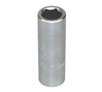 Douille longue 14 mm, acier au chrome vanadium, satinée, 6 pans,carré 1/2-12,7 mm - AUTOBEST