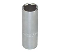 Douille longue 16 mm acier au chrome vanadium satinée 6 pans carré 1/2 - 12 7 mm - AUTOBEST
