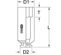 Douille longue à chocs 6 pans 1' 95 mm KS TOOLS - 515.1881