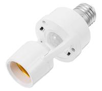 Douille Lumineuse Infrarouge E27 Réglable, Contrôle Automatique Intérieur | PC Blanc, Ac85-265v sous 60w, pour LED E27 et Ampoules Incandescentes, Couloirs et Toilettes