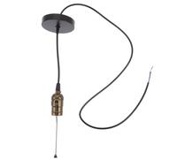 Douille Lumineuse Noir Rétro en Aluminium E27 pour Lampe Suspendue | Restaurer Anciens Luminaires, Fabriquer un Éclairage Maison, Style Chic Élégant, Usage Chambre et Autres Occasions