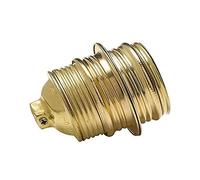 Douille métallique E14 filetée, design robuste, idéal pour l'éclairage intérieur et extérieur, compatible avec les ampoules E14.