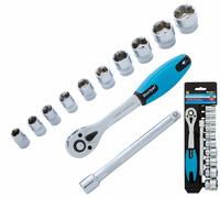 Blue Spot Set de douilles avec clé 0,9 cm 12 pièces