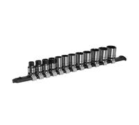 Douille Métrique Set 12pc 1cmSq Drive Noir Séries Hex Unique Sealey AK7992