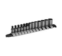 Douille Métrique Set 13pc 0.6cmSq Drive Noir Séries Hex Unique Sealey AK7990