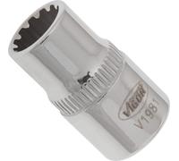 Douille 12 pans extérieurs 8 mm Longueur: 25 mm Vigor V1981 Propulseur: 1/4\ (6.3 mm) 1 pc(s)