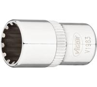 Douille multiprofil ∙ V1983 ∙ 1/4 pouce (6,3 mm) carré creux ∙ Multiprofil ∙ SW 10 mm
