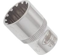 Douille multiprofil ∙ V1985 ∙ 1/4 pouce (6,3 mm) carré creux ∙ Multiprofil ∙ SW 12 mm