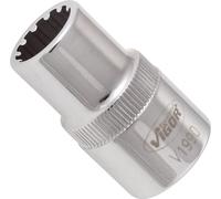 Douille 12 pans extérieurs 12 mm Longueur: 38.1 mm Vigor V1990 Propulseur: 1/2\ (12.5 mm) 1 pc(s)