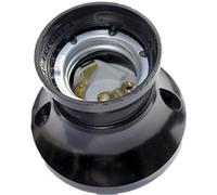 Douille murale E27 en bakélite Noir