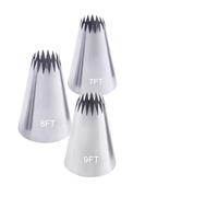 Douille Patisserie Cake Decorating Tips Set Open Star Piping Nozzles Cupcake Cookies Icing 7FT 8FT 9FT