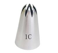 douille patisserie Grande douille de glaçage en acier inoxydable, coquilles, étoiles, rosaces, décoration de fleurs, outil de cuisson de biscuits (1C) douilles