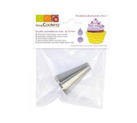 ScrapCooking Douille cannelée inox G Gris