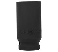 DOUILLE PNEUMATIQUE DE 1 POUCE CLÉ À CHOCS À AIR ÉPAISSE DOUILLE CARRÉ HEXAGONAL 80MM DE LONGUEUR ACIER CHROME-MOLYBDÈNE PROCÉDÉ DE PHOSPHATATION NOIRE POUR LES MÉCANICIENS (Manchon long 1 pouce 80