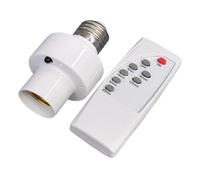Douille Pour Ampoule,Porte-Ampoule E27 Avec Télécommande - Fonction De Minuterie Sans Fil Support Pour Lampe Pour Domotique Et Luminaire De Plafond Dans Placard Chambre Escalier Grenier