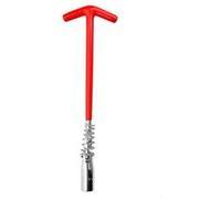 Douille pour bougie d'allumage à poignée en T Jetech de 5/8 pouces (16 mm), clé à cliquet flexible, en acier allié Cr-V traité thermiquement, rotation à 360 degrés