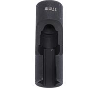 Douille pour conduite de carburant 1/2in Drive Chrome Vanadium Steel Efficace pour l'enlèvement des fixations sur les conduites d'injecteur Tuyaux courbés Senseurs EGT 17mm