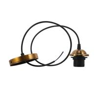 Douille pour Lampe E27 à Vis Complète Suspendre | PVC et Métal, Fixation Stable et Démontage Facile, pour Éclairage Plafond et Salons