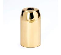 Douille pour lustre E14 en laiton poli brillant