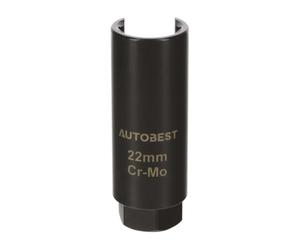 Douille pour sonde lambda 22 mm carre 1/2 - Acier Chrome-Molybdène - Finition phosphatée noire anticorrosion