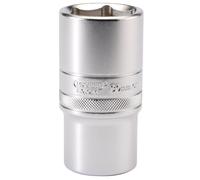 Douille Profonde Metric 30 Mm 6 Points Satin Chrome 1/2"D Anneau Strié 16659