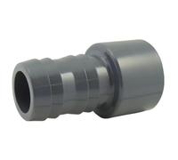 Douille PVC pression cannelée 60 mm, mâle 63 mm, femelle 50 mm