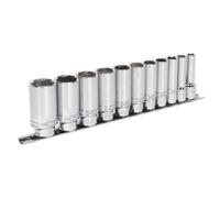 Douille Set 11pc 1cmSq Lecteur Foncé Lock-On™ 6pt Imperial AK2743 Sealey Neuf