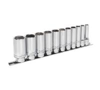 Douille Set 11pc 1cmSq Lecteur Foncé Lock-On™ 6pt Imperial AK2743 Sealey Neuf