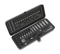 Douille Set 32pc 0.6cmSq Lecteur 6pt Walldrive Métrique Noir Série AK7970 Sealey