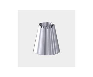 Douille Sultane Cannelée Cone Rasant Inox de BUYER Petit modèle