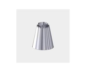 Douille Sultane Cannelée Cone Sortant Inox de BUYER Grand modèle