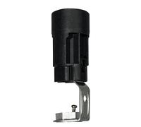 tibelec Douille support bougie 716130 E14 6,5 cm Plastique/Métal 8,5–10,5 cm Noir