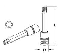 Douille tournevis RIBE® M10, extra-longue KSTOOLS - 5151281