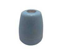 Douille vintage en céramique E27 bleue, un accessoire parfait pour ajouter une touche rétro et élégante à n'importe quel espace. Idéal pour les lampes de style industriel et la décoration bohème.