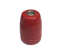 Douille vintage en céramique E27 de couleur rouge, idéale pour ajouter une touche rétro et élégante à vos espaces. Parfait pour personnaliser des lampes et mettre en valeur votre style unique et