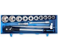 DOUILLES 22 A 50 MM 3/4 CLIQUET ET ACCESSOIRES EN COFFRET