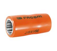 Douilles 3/8' 12 pans isolées 1000V série VSE 12 mm - FACOM - J.12AVSE