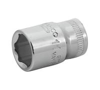 Douilles 3/8 6 pans, finition enti?rement polie 11 mm 7400SM-11 Bahco