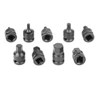 Douilles 6 pans mâle à choc - 5 - 19 mm