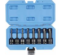 DOUILLES À CHOC EMBOUTS 6 PANS 1/2' H5-H19 - COFFRET DE 8 PCS - STILKER - 67405