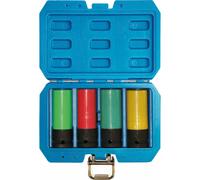 DOUILLES À CHOCS 1/2' POUR JANTES ALU SPÉCIFIQUES - COFFRET DE 4 PCS - STILKER - 71852