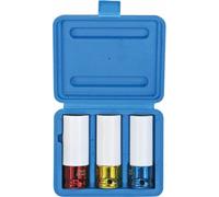 Douilles à chocs gainées 1/2' pour jantes alu - coffret de 3 pcs STILKER - 71851
